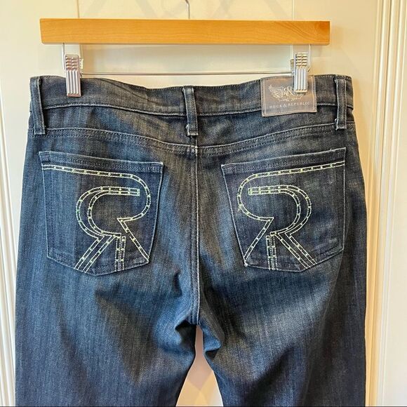 Rock & Republic Berlin Rhinestone Jeans in Attraction Wash Midrise Skinny Sz 29 - Picture 3 of 12